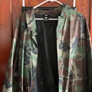 Nike camo rain jacket